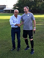 Il presidente Silvano Ongaro (a sinistra) con mister Andretta Il presidente Silvano Ongaro (a sinistra) con mister Andretta